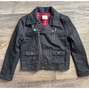 Polo Ralph Lauren Black Denim Youth‎ Jacket Size 7